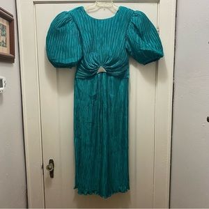 🆕 Vintage George F. Couture crinkly evening gown